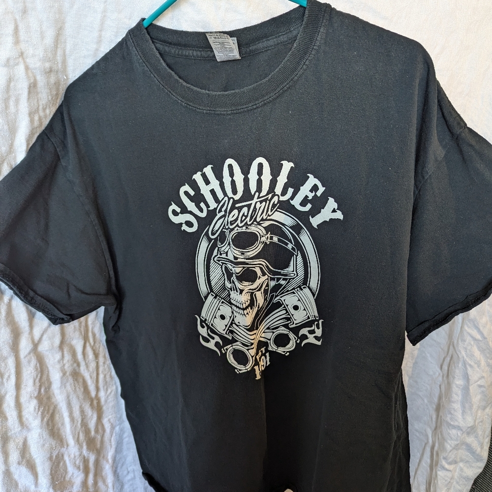 Black graphic T